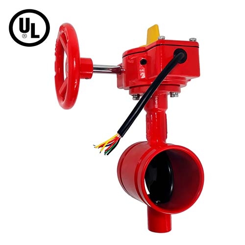 UL Listed Grooved Type Butterfly Valve